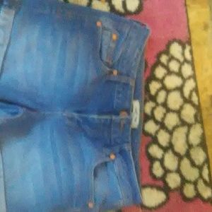 Blue jean shorts